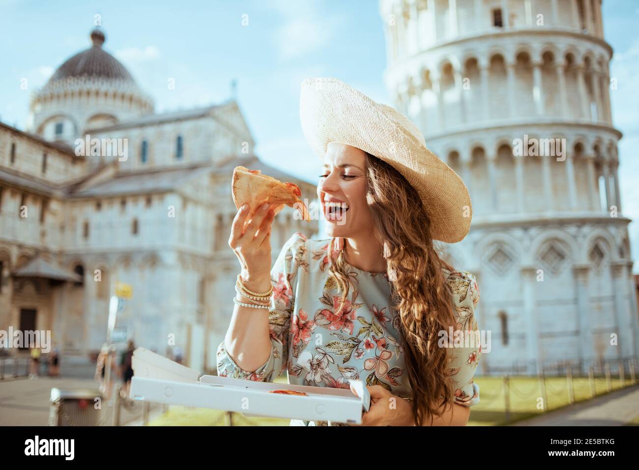 Tower Of Pizza Stock Photo - Download Image Now - Pizza, Stack