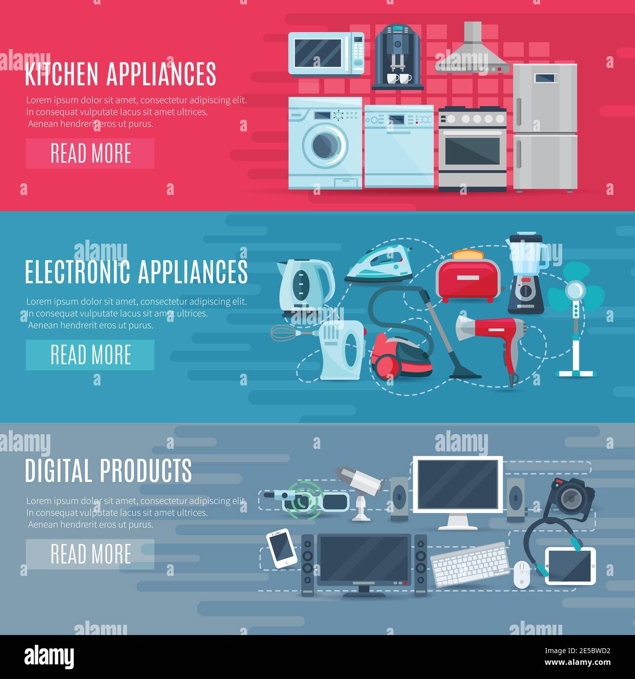 Home Appliances, Household Equipment Stock Vector Image & Art - Alamy