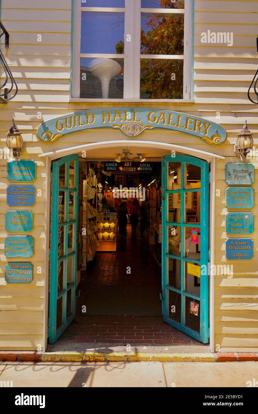 Guild Hall Gallery in Key West, Florida, FL USA.  Southern most point in the continental USA.  Island vacation Stock Photo