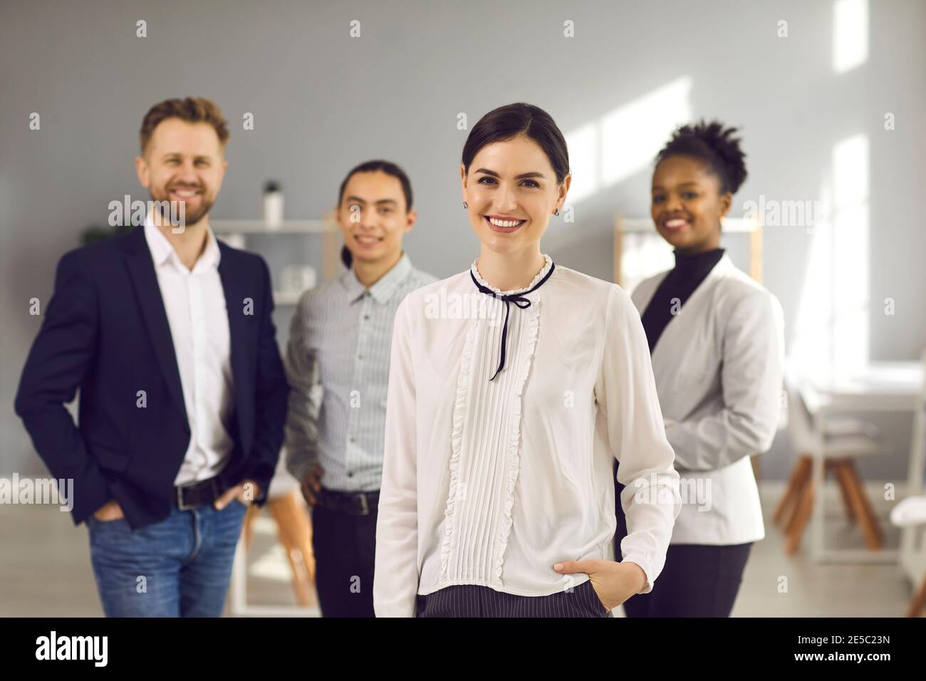 Female boss employees hi-res stock photography and images - Alamy