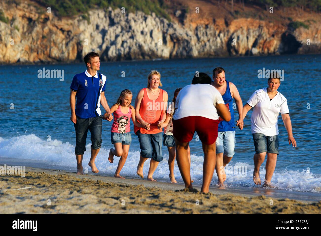 Nudist family summer souvenir photo Nudist family summer souvenir photo