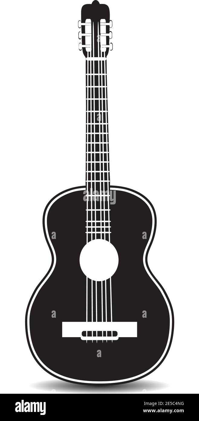 Guitar Clipart Black And White