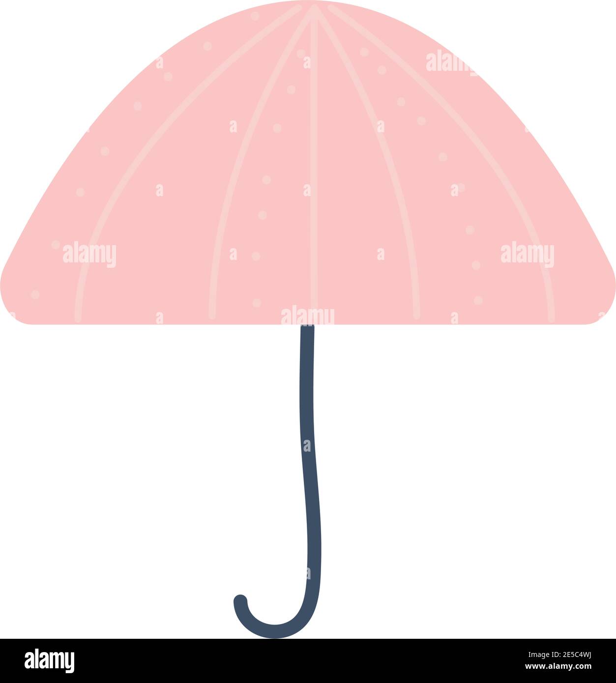 cute umbrella with a pink color Stock Vector Image & Art - Alamy