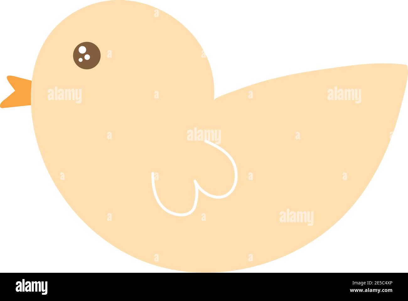 chick on a white background Stock Vector Image & Art - Alamy