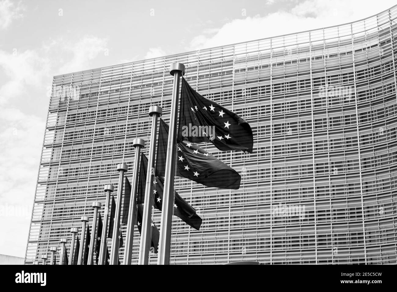 Brussels, BELGIUM : European Commission Headquarters building in ...