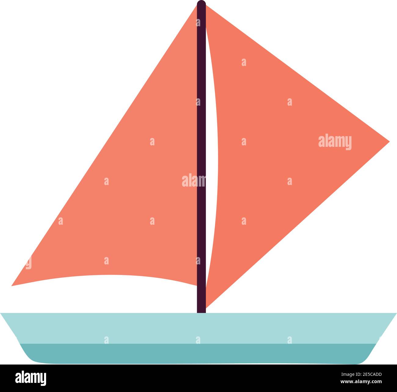ship with a blue color Stock Vector Image & Art - Alamy