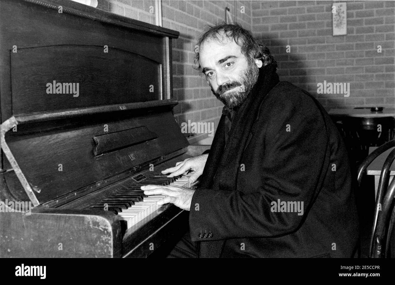 HILVERSUM, THE NETHERLANDS - OCT 19, 1986: Demis Roussos was a Greek vocalist and performer who had an internationally acclaimed career, as a single r Stock Photo