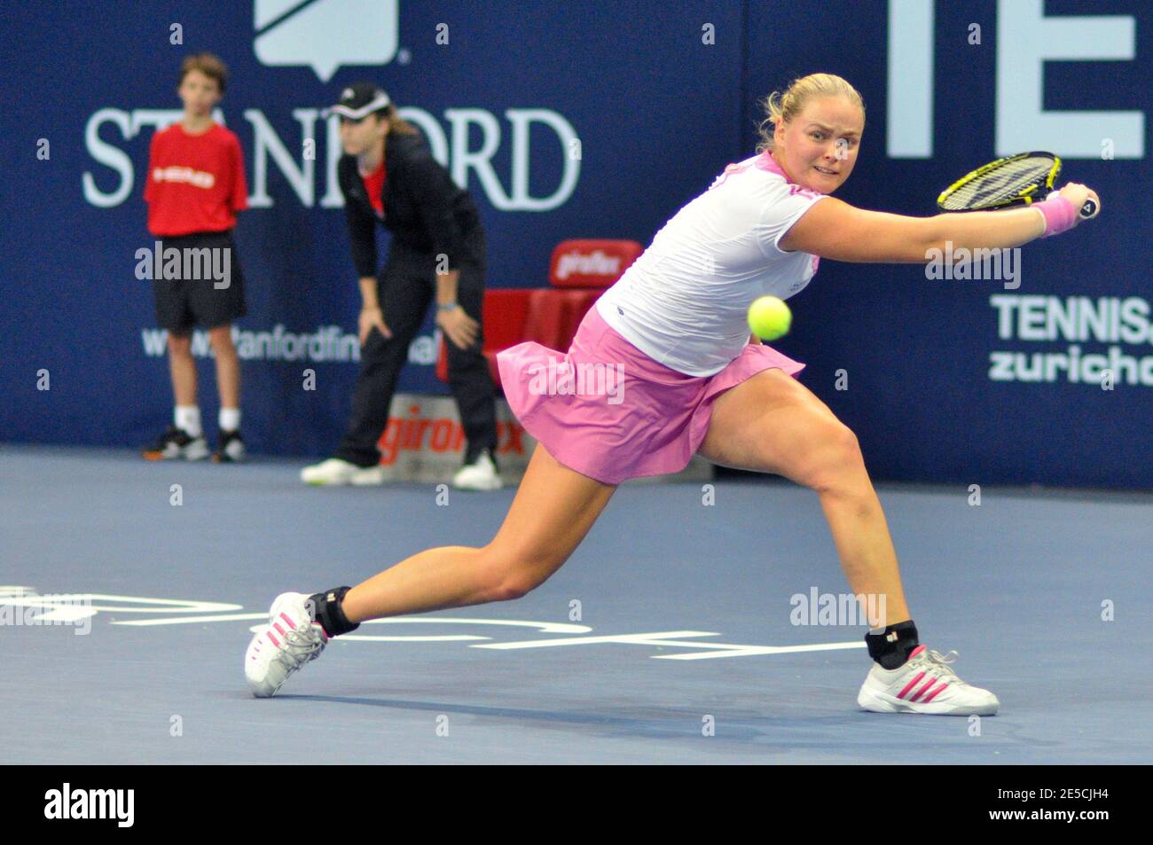 Germany's Anna-Lena Groenefeld in action during qualifying play at the Zurich Open in Zurich, Switzerland, on October 13, 2008. Photo by John C Middlebrook/Call Sport Media/Cameleon/ABACAPRESS.COM Stock Photo