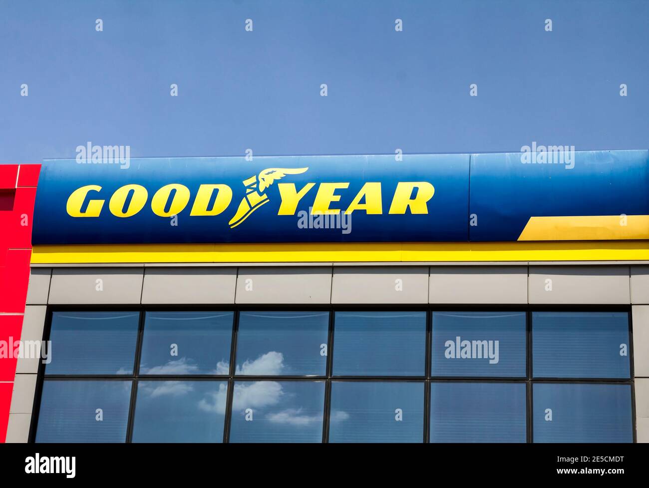 Ankara, Turkey : Sign for Goodyear tire shop. The Goodyear Tire & Rubber  Company is an American tire manufacturing company Stock Photo - Alamy