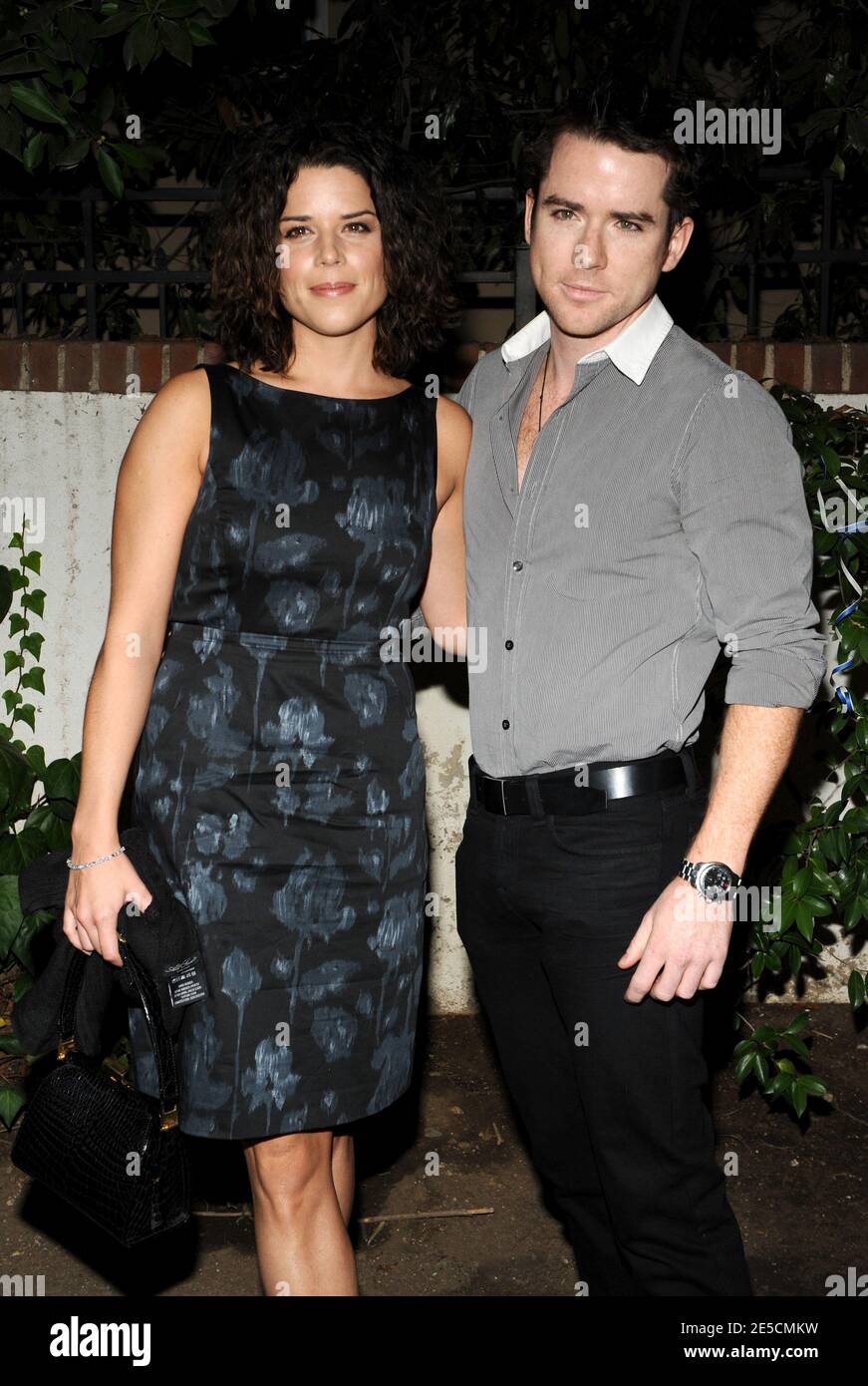 Neve Campbell and brother Christian Campbell attend the Countdown for