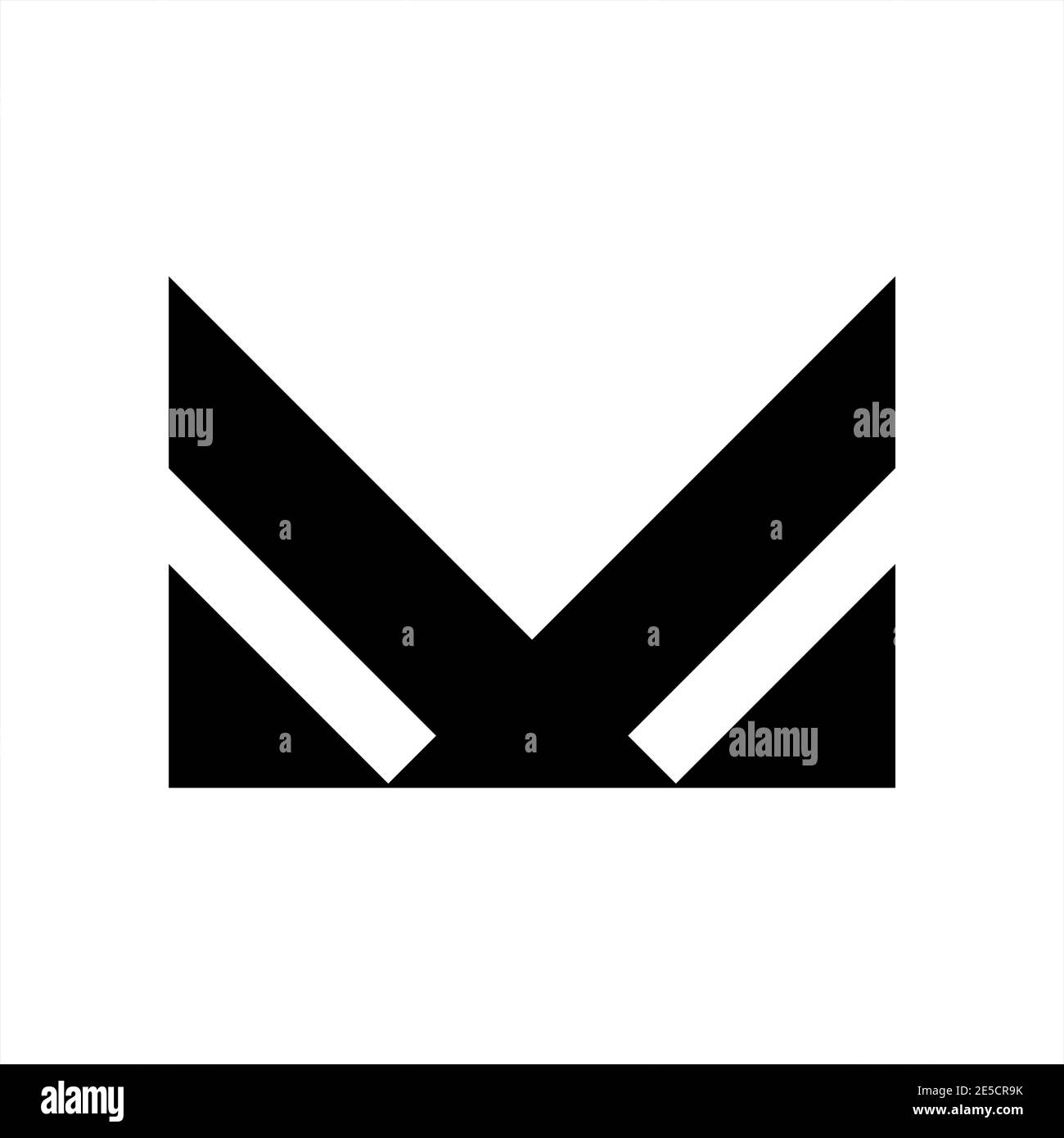 mv, vm initials geometric letter company logo Stock Vector