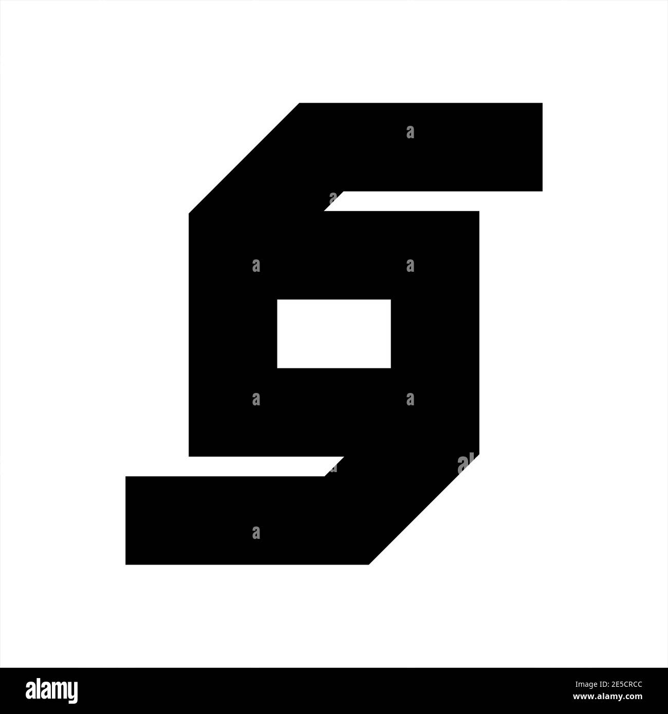 S, SO, SD, GG, GOG initials geometric letter company logo Stock Vector