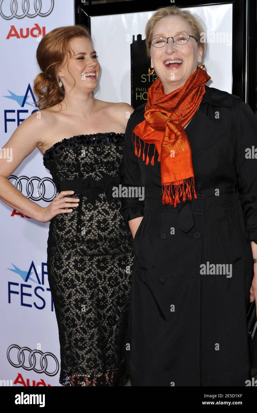 Meryl Streep and Amy Adams attend the AFI Fest Opening Night Gala Presentation of 'Doubt' held at the Arclight Cinemas in Hollywood, Los Angeles, CA, USA on October 30, 2008. Photo by Lionel Hahn/ABACAPRESS.COM Stock Photo