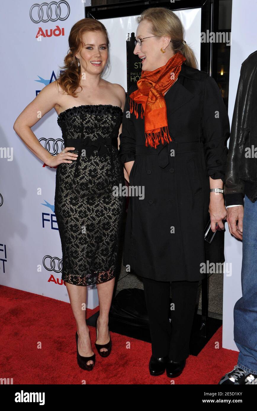 Meryl Streep and Amy Adams attend the AFI Fest Opening Night Gala Presentation of 'Doubt' held at the Arclight Cinemas in Hollywood, Los Angeles, CA, USA on October 30, 2008. Photo by Lionel Hahn/ABACAPRESS.COM Stock Photo