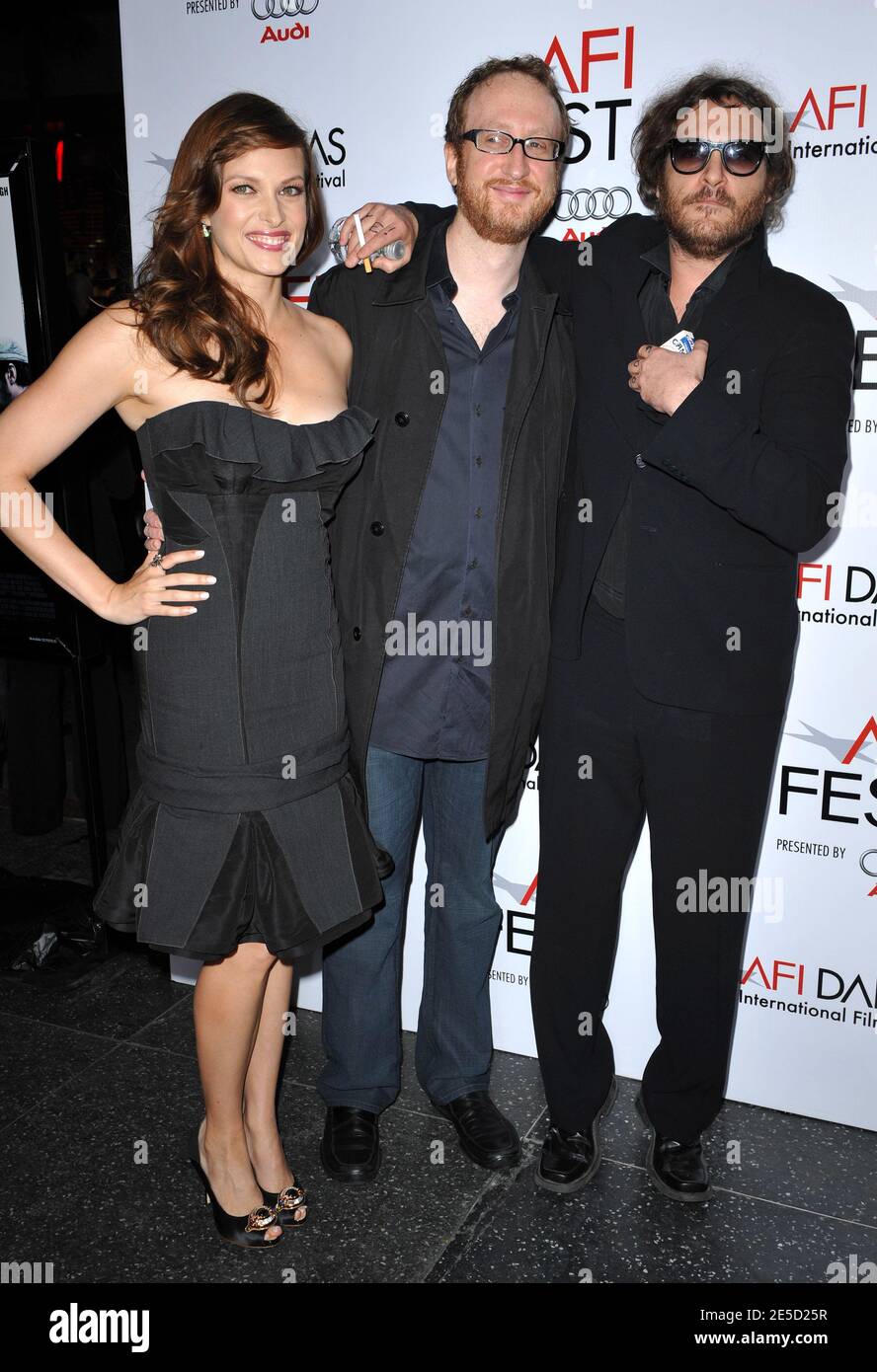 "Vinessa Shaw, James Gray and Joaquin Phoenix attending the screening