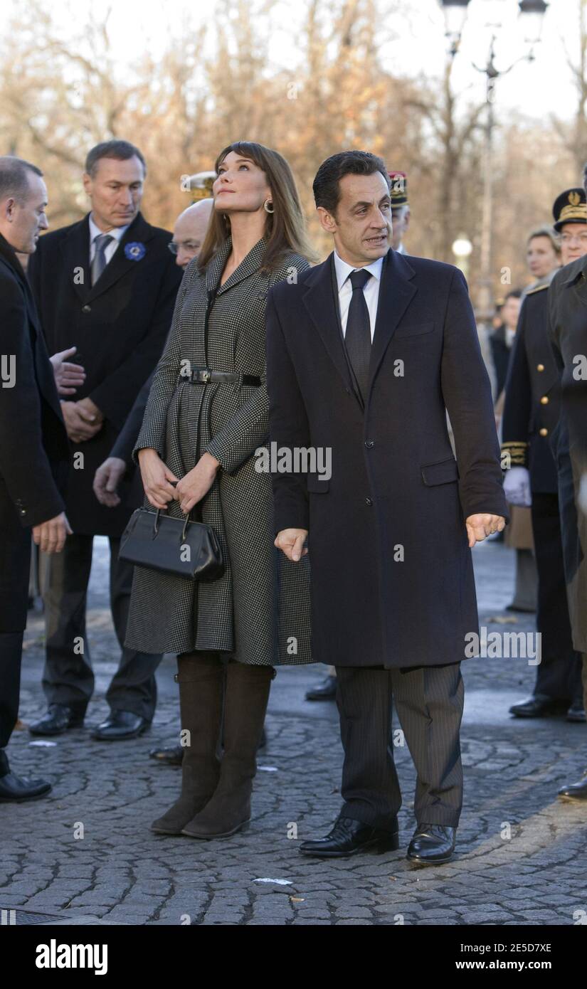 President Nicolas Sarkozy And His Wife Carla Bruni-Sarkozy Take Part In ...