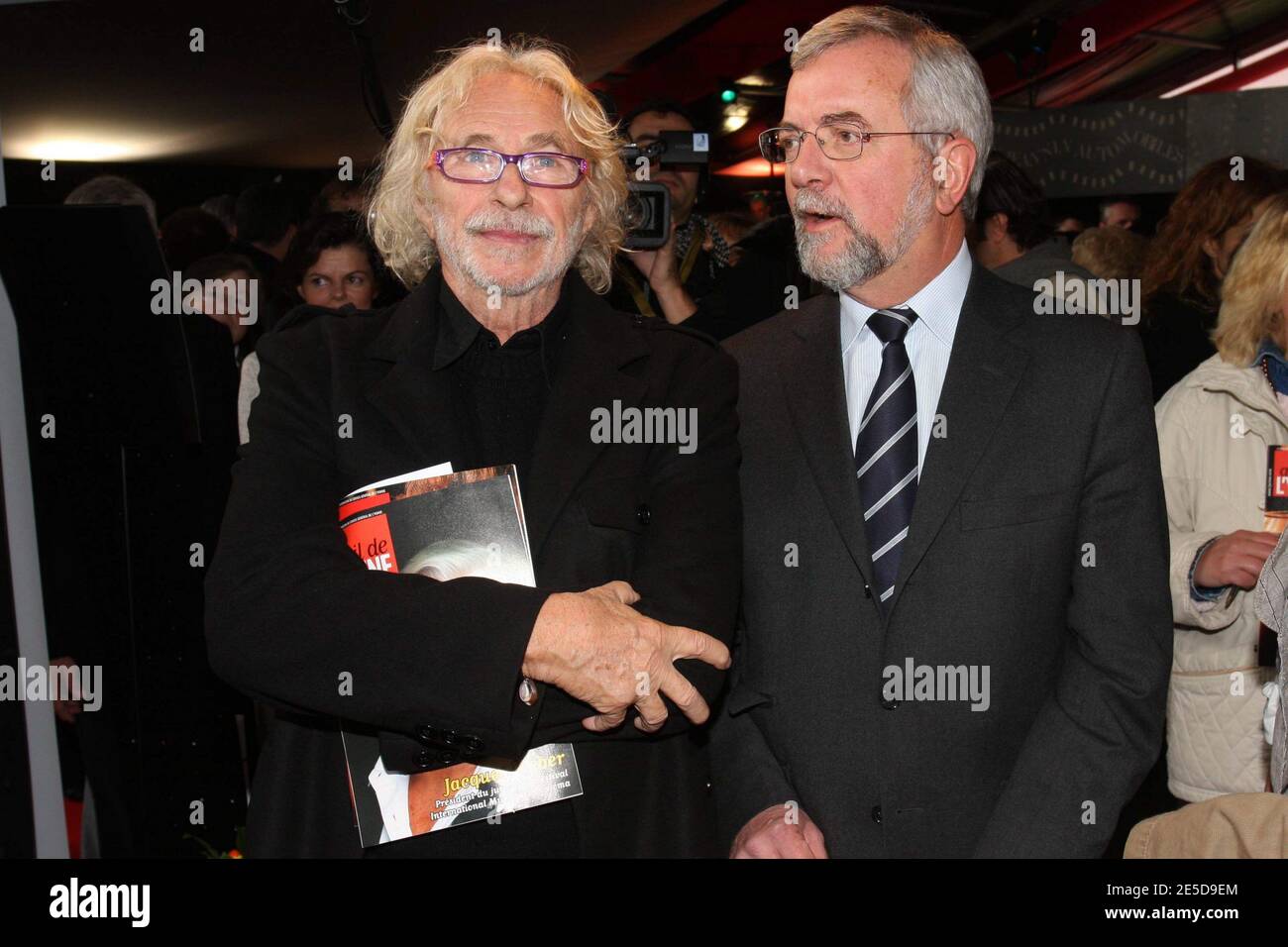 Pierre Richard and MP Jean-Marie Rolland attending the 9th Film Festival  Music and Cinema in Auxerre, France on November 13, 2008. Photo by Benoit  Pinguet/ABACAPRESS.COM Stock Photo - Alamy