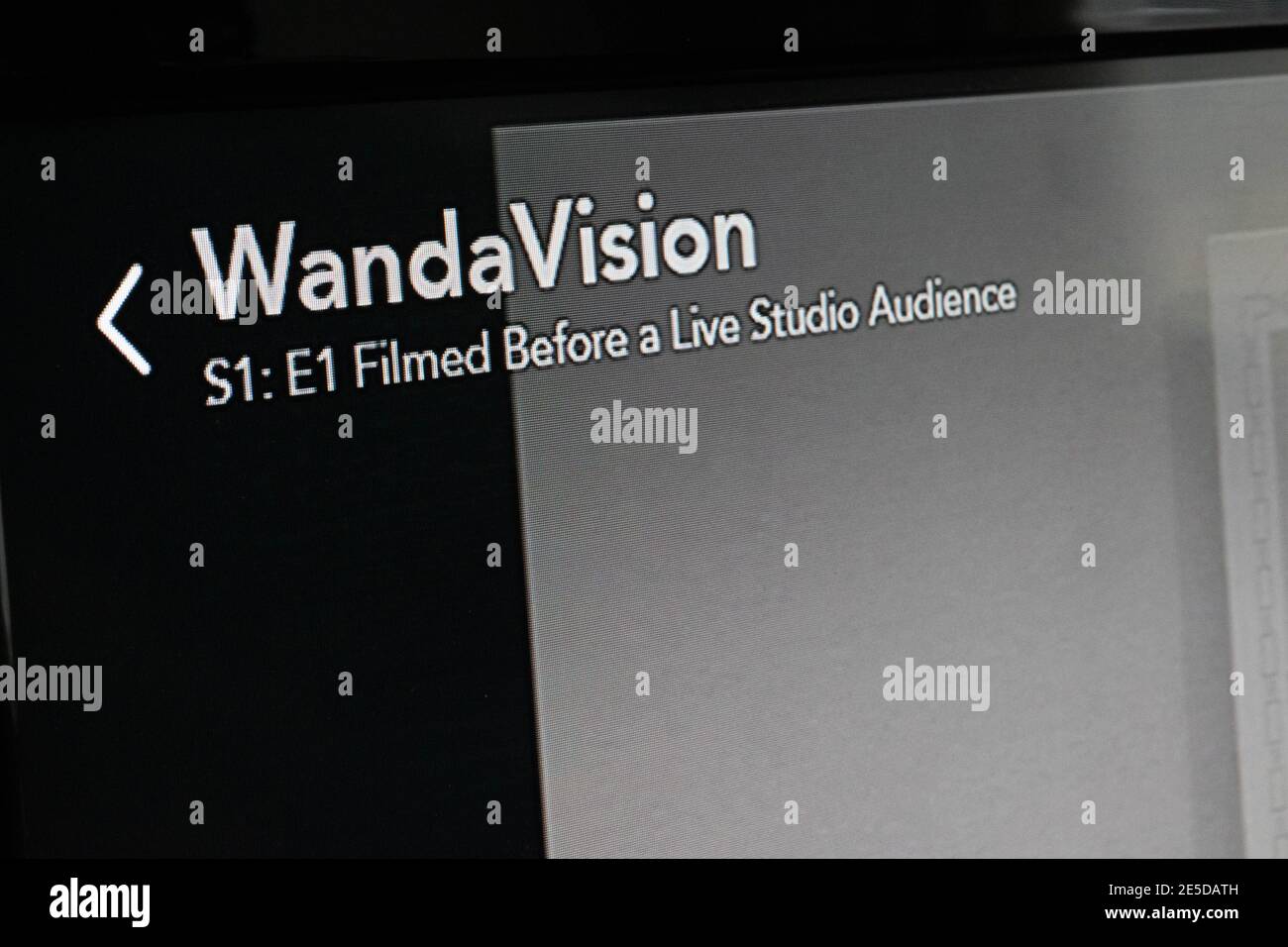 Wandavision On Disney Plus Channel Stock Photo Alamy