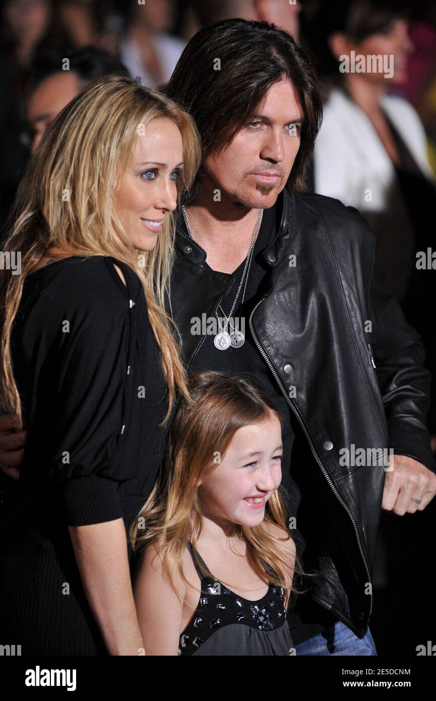 Billy Ray Cyrus and Tish Cyrus attend the World Premiere of Walt Disney's 'Bolt' held at El Capitan Theatre in Hollywood, Los Angeles, CA, USA on November 17, 2008. Photo by Lionel Hahn/ABACAPRESS.COM Stock Photo