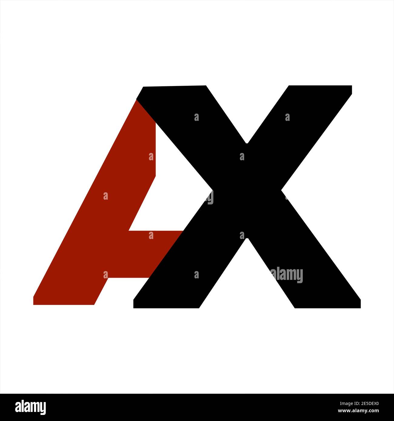 AX, XA initials letter company logo and icon Stock Vector