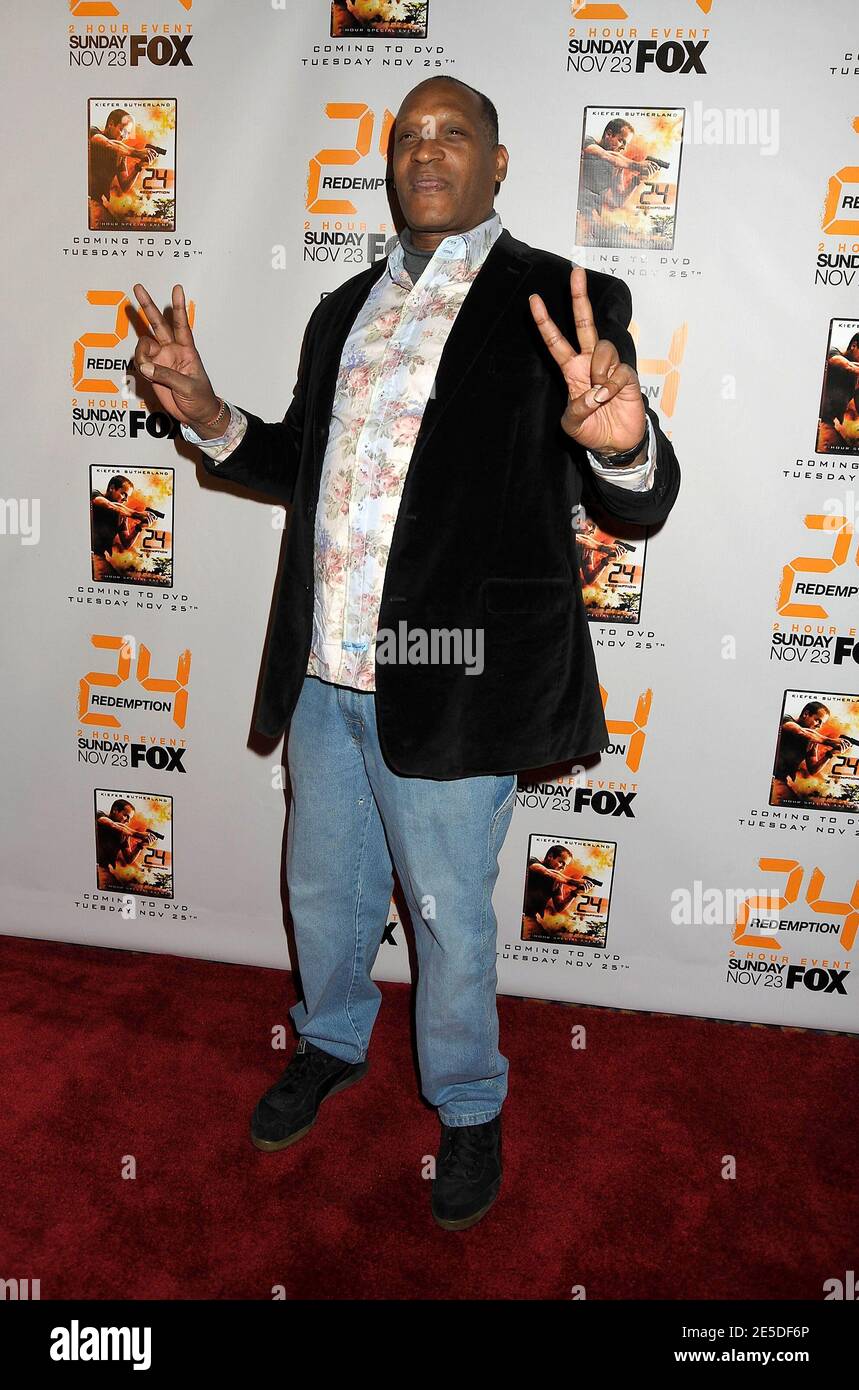 Cast member Tony Todd and wife attend the world premiere of '24:  Redemption' at the AMC Theatres Empire 25 in New York City, NY, USA on  November 19, 2008. Photo by Graylock/ABACAPRESS.COM