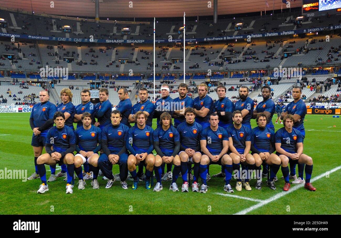 France team group the Friendly International Rugby match, France vs ...