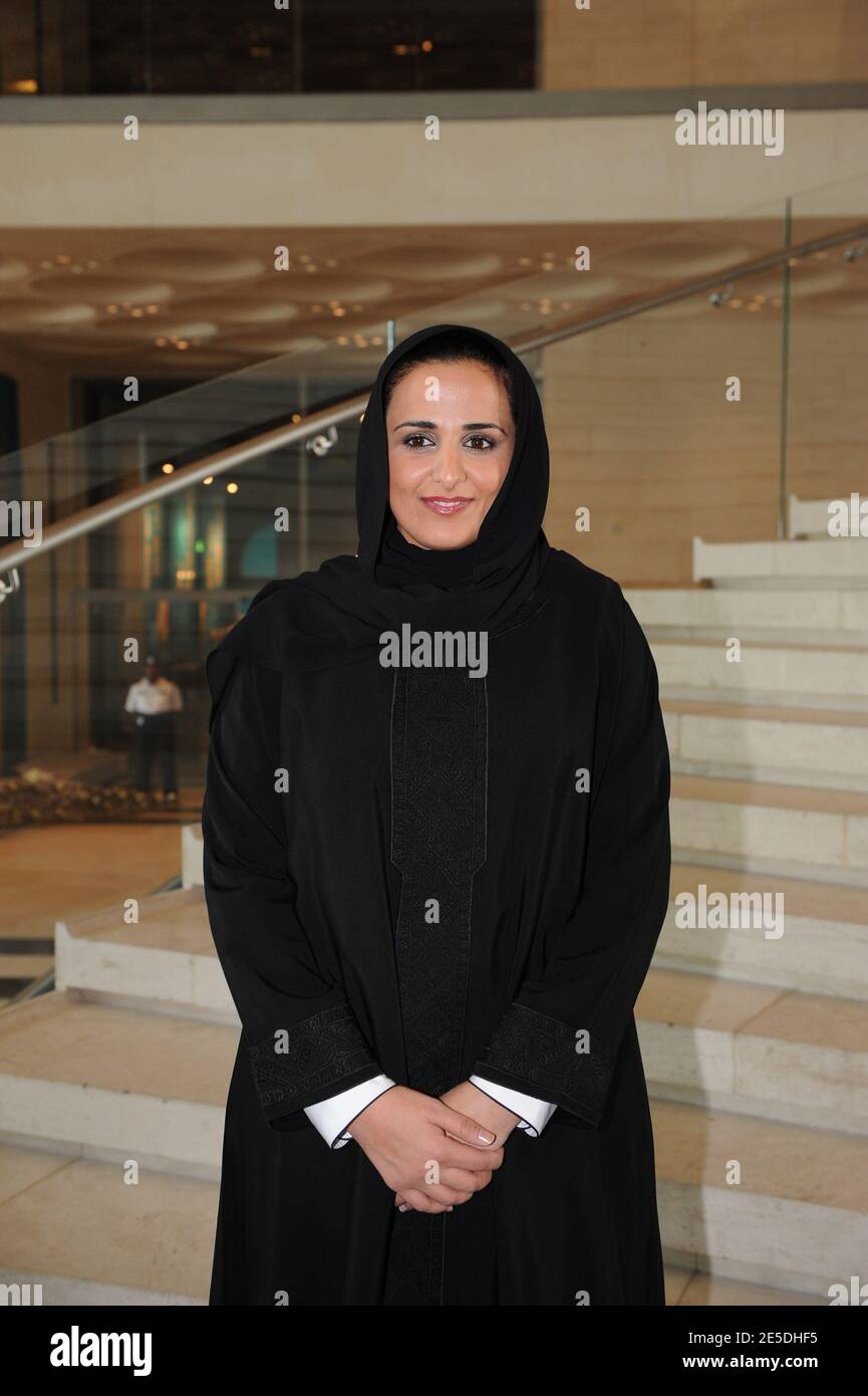 Qatar's Princess Sheikha Mayassa Bint Hamad Al Thani, president of the Qatar  Museums Authority seen during the inauguration of the new Museum of Islamic  Art in Doha, Qatar on November 22, 2008.