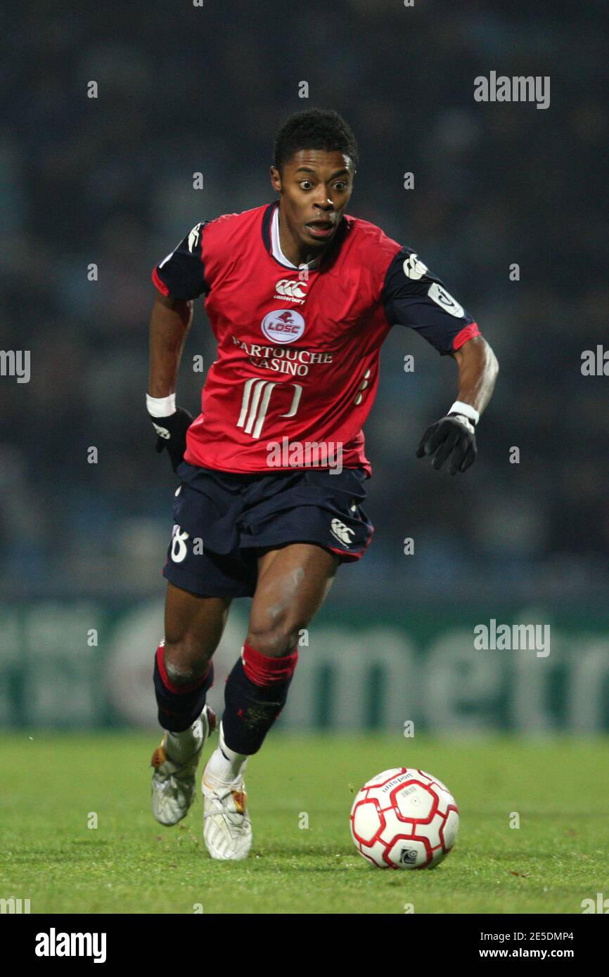 Lille's Michel Bastos during the French First Soccer match, Lille vs Lorient  in Stadium Nord in