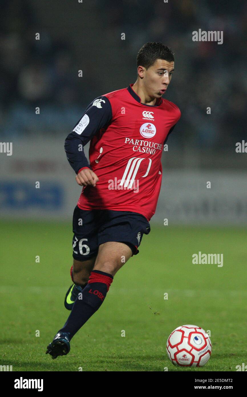 Lille's Eden Hazard during the French First Soccer match, Lille vs