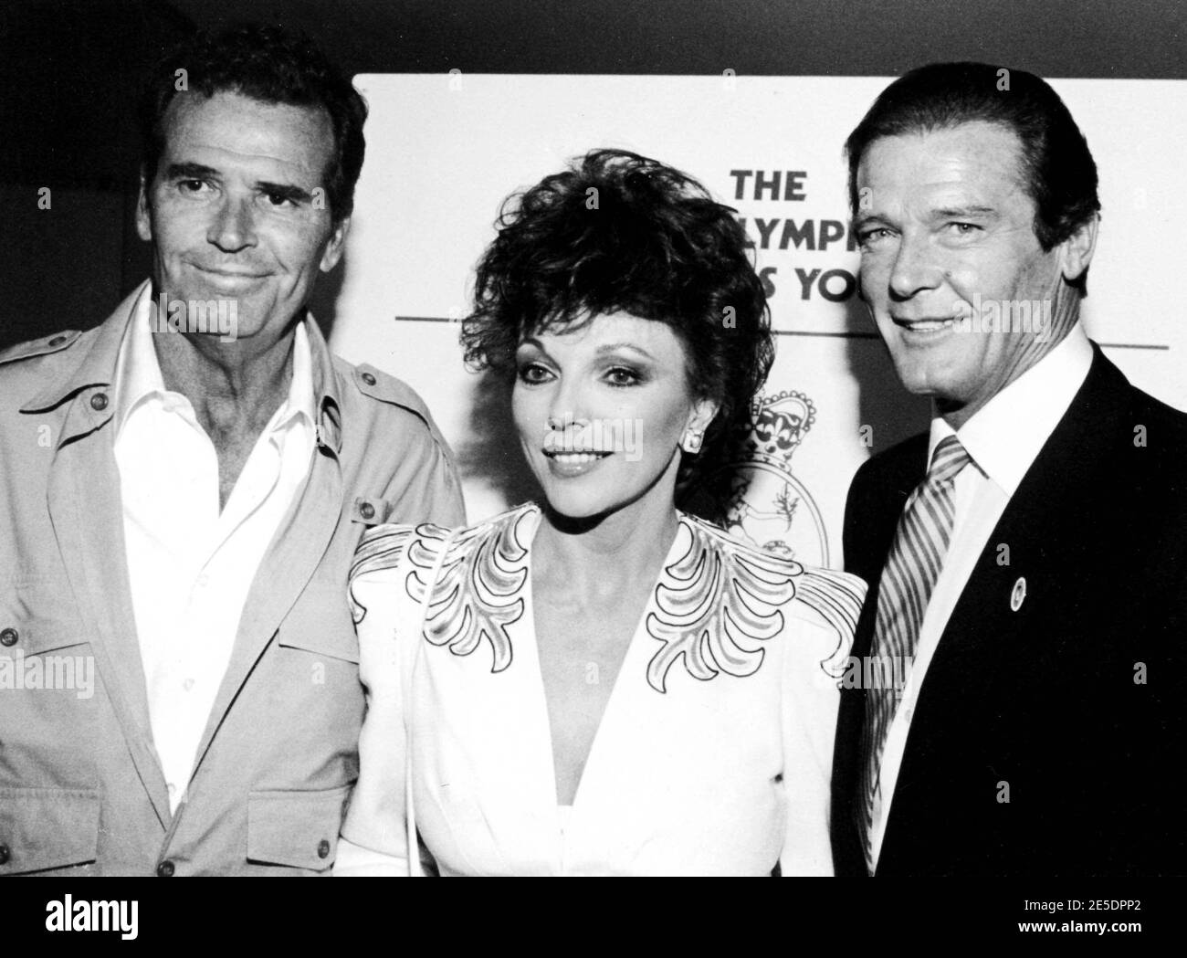 James Garner, Joan Collins And Roger Moore At The Screening Of