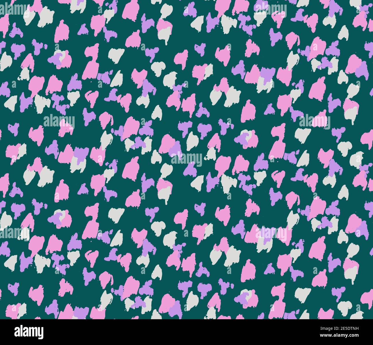 Abstract Animal Skin Spots Seamless Pattern Doodle Style Vector Stock ...