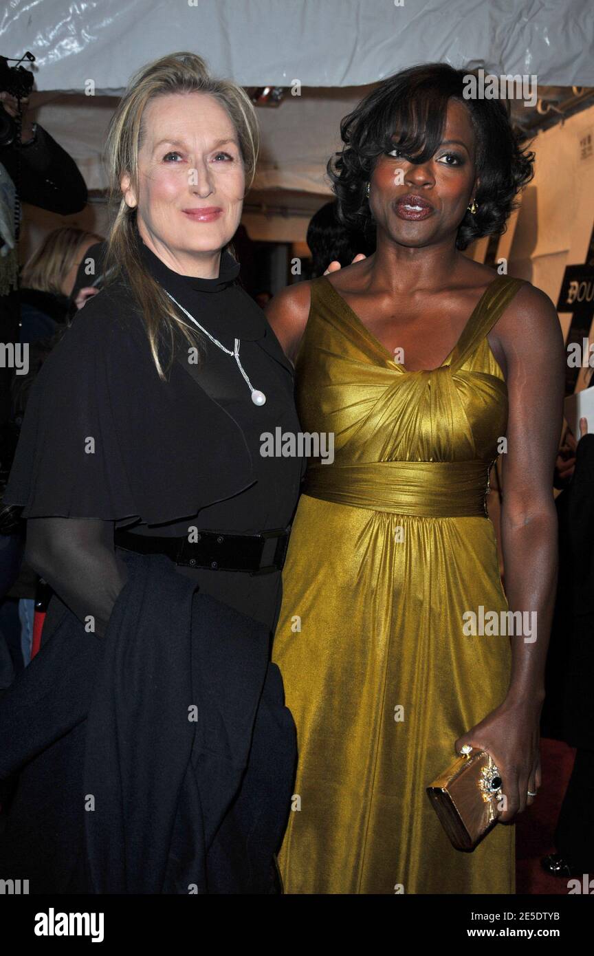 Actors Meryl Streep (L) and Viola Davis attending the premiere of 'Doubt' at the Paris Theater in New York City, NY, USA on December 7, 2008. Photo by Gregorio Binuya/ABACAPRESS.COM Stock Photo