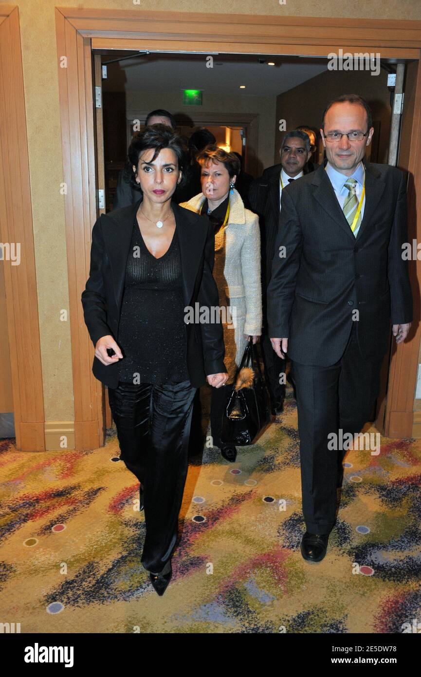 French Minister of Justice Rachida Dati during the first conference of European Union Agency for the Fundamental rights at the Hilton Hotel in Paris, France on December 8, 2008. Photo by Mousse/ABACAPRESS.COM Stock Photo