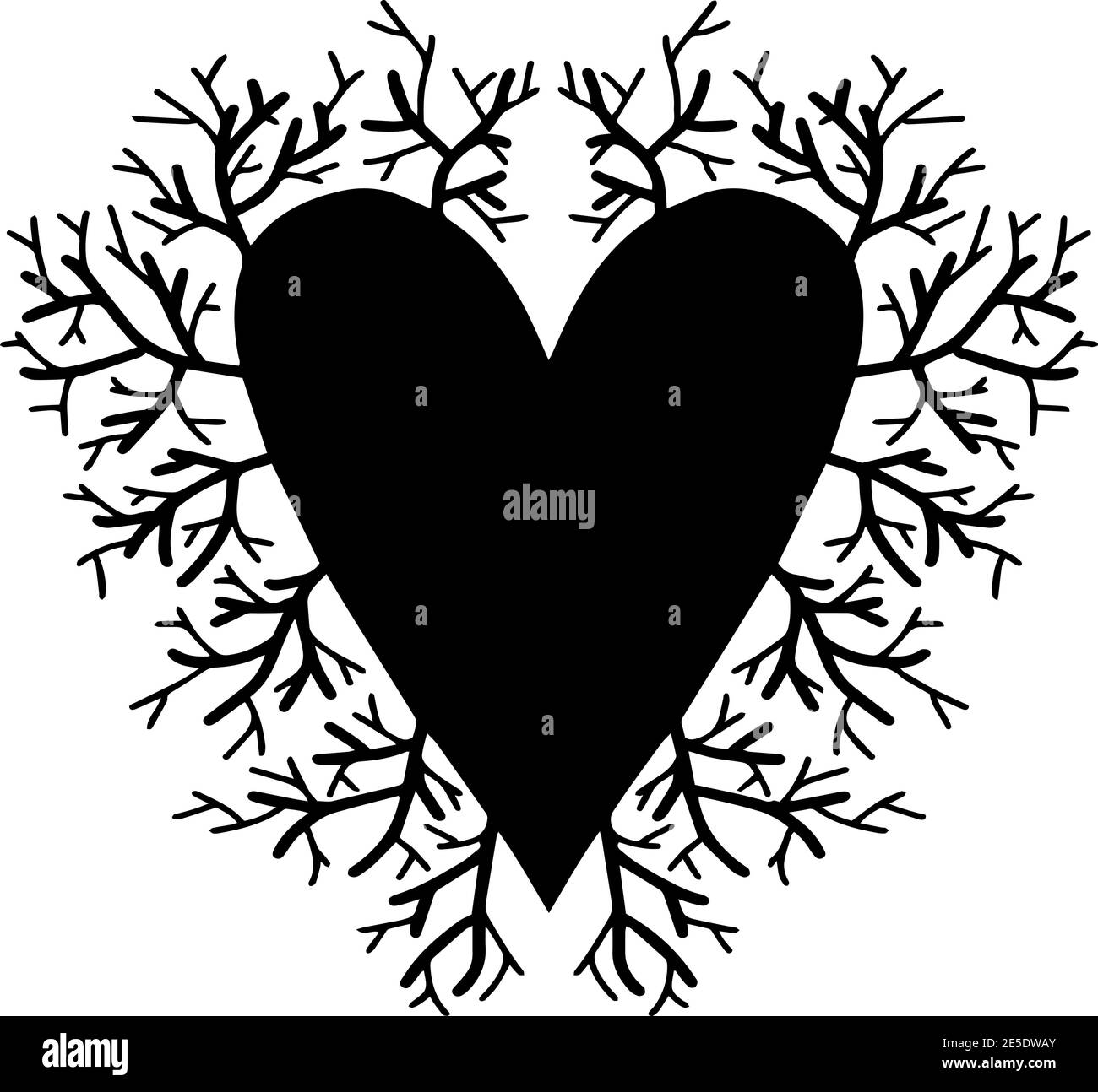 Tree of Life Hand Drawn Design Vector Stock Vector Image & Art - Alamy