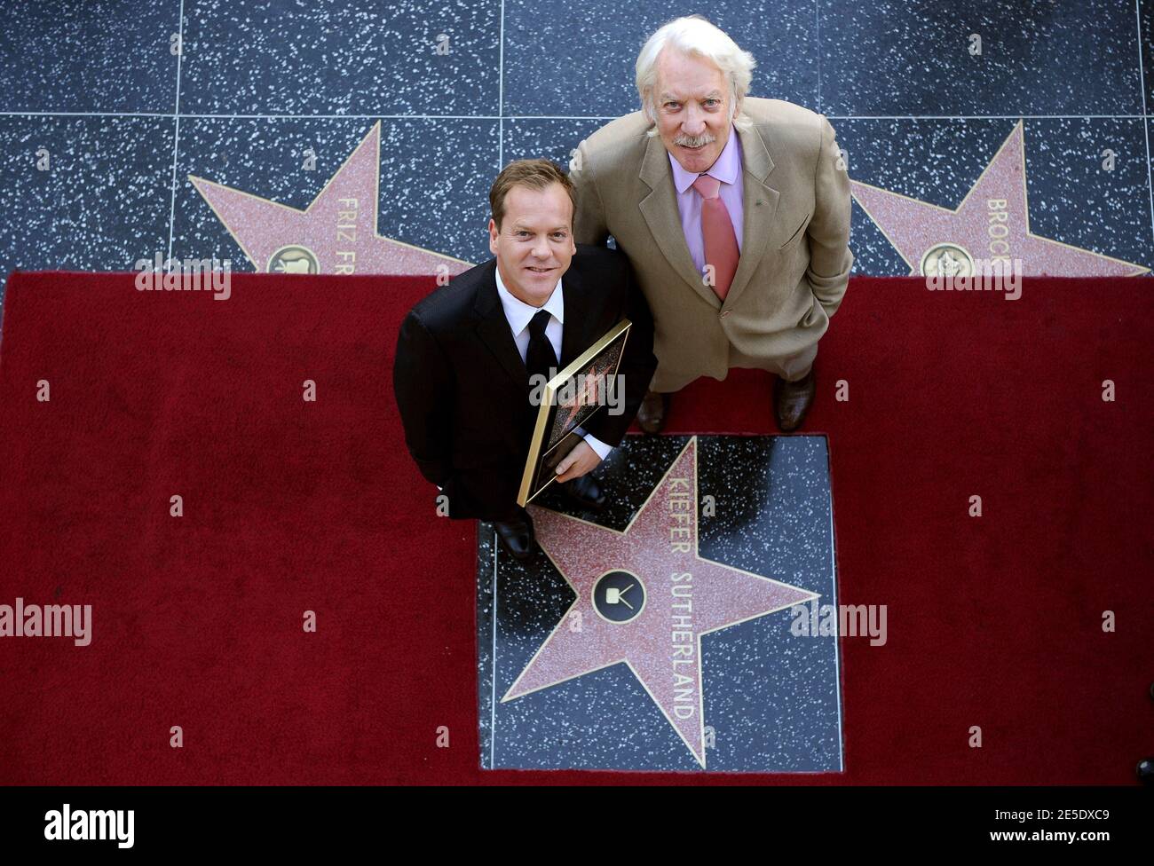 Kiefer Sutherland is honored with the 2,377th star on the walk of fame in Hollywood, Los Angeles, CA, USA on December 9, 2008. Photo by Lionel Hahn/ABACAPRESS.COM Stock Photo
