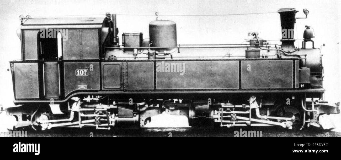 Meyer Lokomotive sächsische IVK. Stock Photo