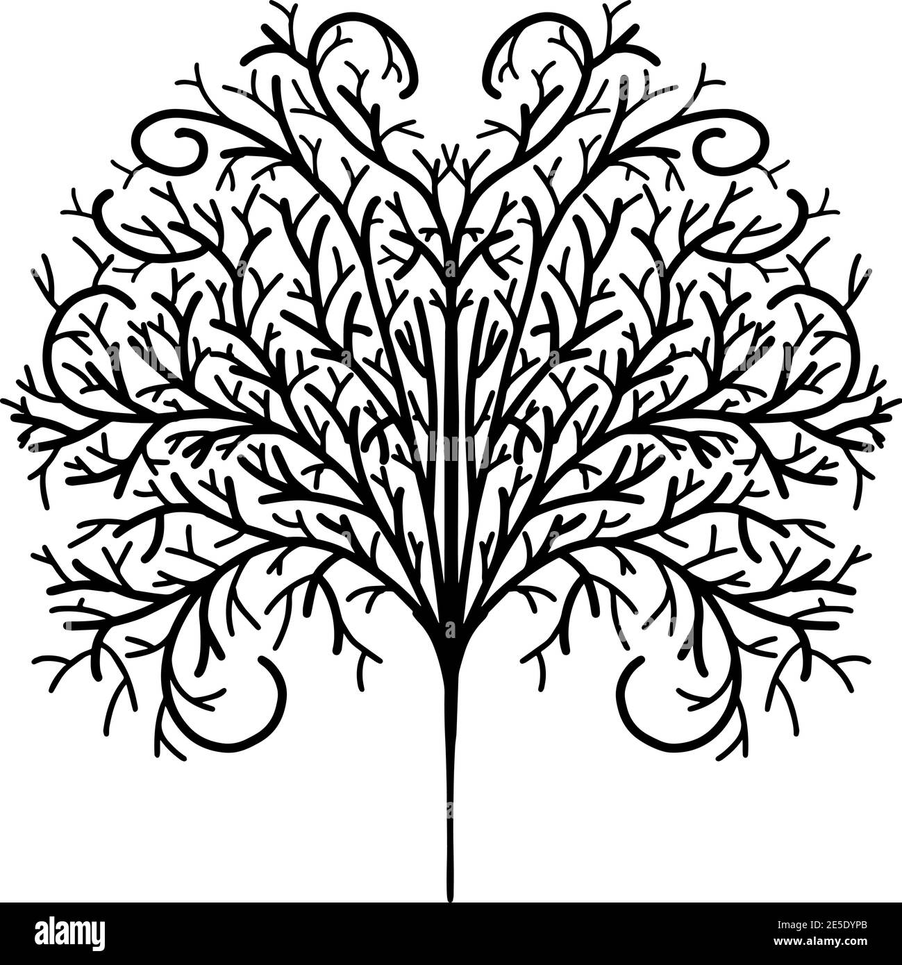 Tree of Life Hand Drawn Design Vector Stock Vector Image & Art - Alamy