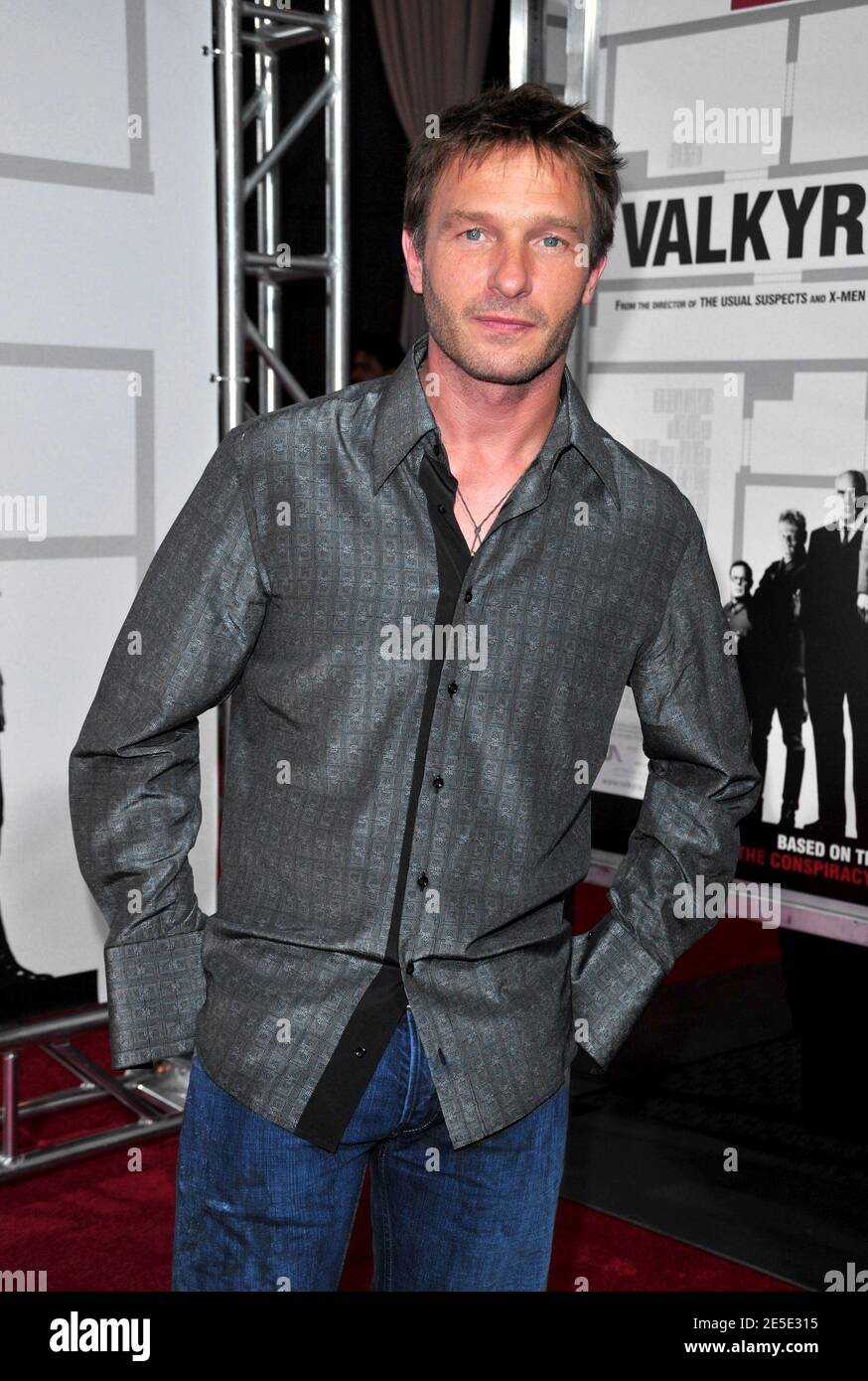 Cast member Thomas Kretschmann arriving for the premiere of 'Valkyrie' at Rose Hall, Time Warner Center in New York City, NY, USA on December 15, 2008. Photo by Gregorio Binuya/ABACAPRESS.COM Stock Photo
