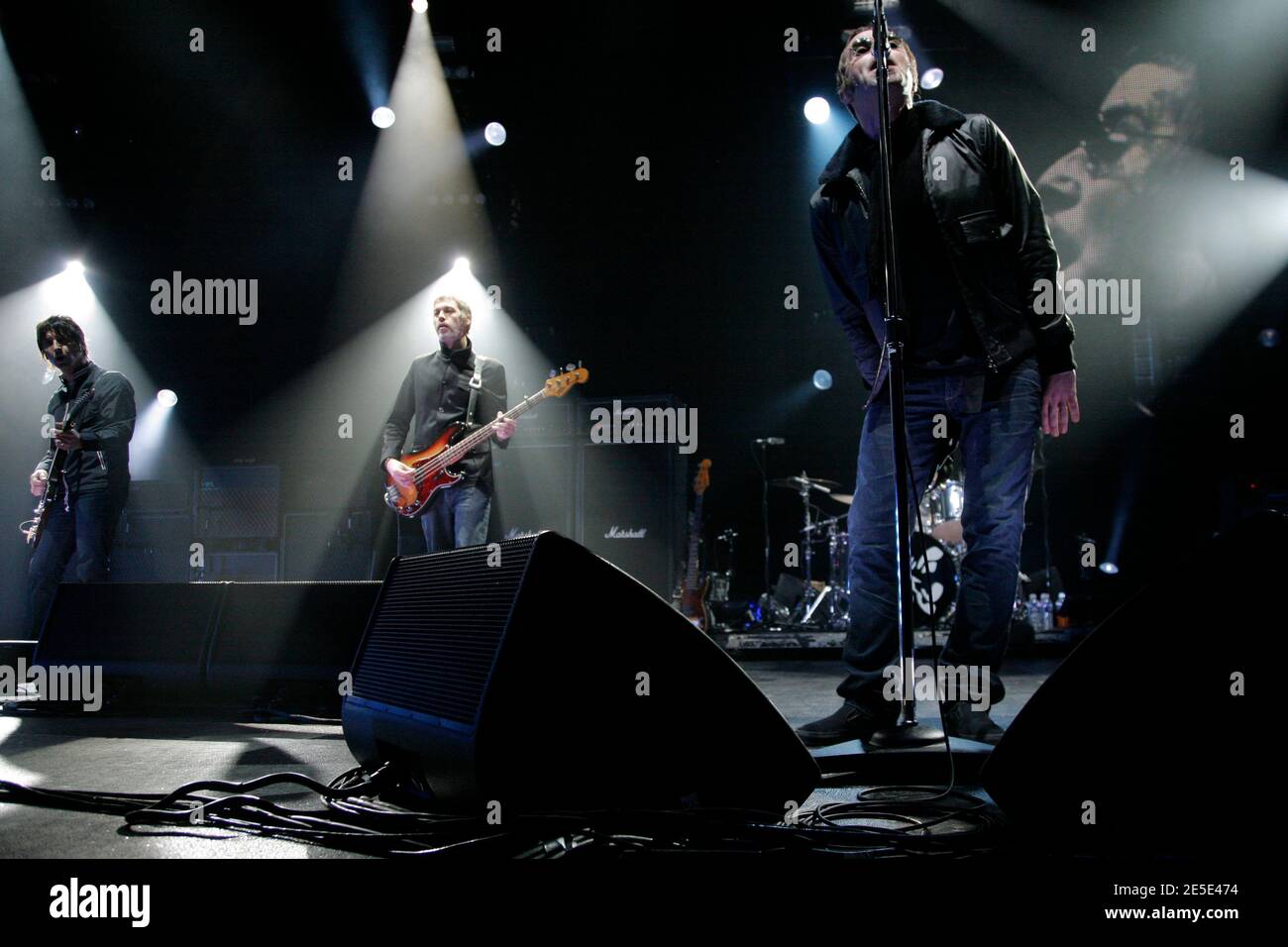 Oasis lead singer liam gallagher hires stock photography and images