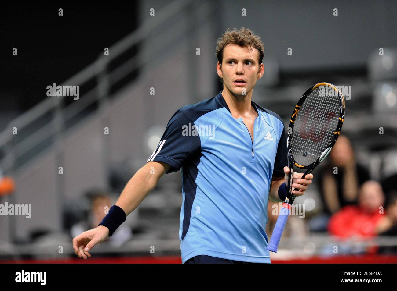 France's Paul-Henri Mathieu defeats, 6-4, 6-0, his comatriot Arnaud Clement  in their fist