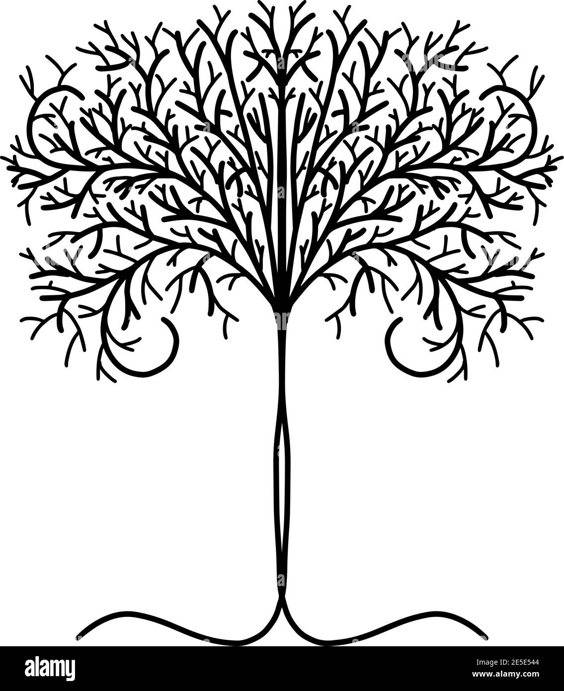Tree of Life Hand Drawn Design Vector Stock Vector Image & Art - Alamy