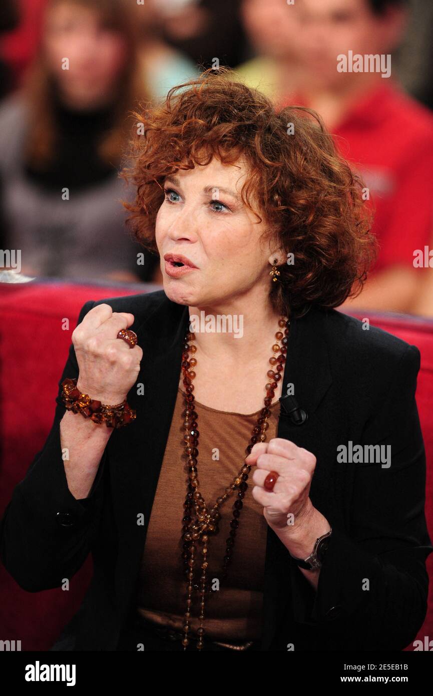 Marlene Jobert at the taping of Vivement Dimanche on December 8, 2008 in Paris, France. Photo by Max Colin/ABACAPRESS.COM Stock Photo