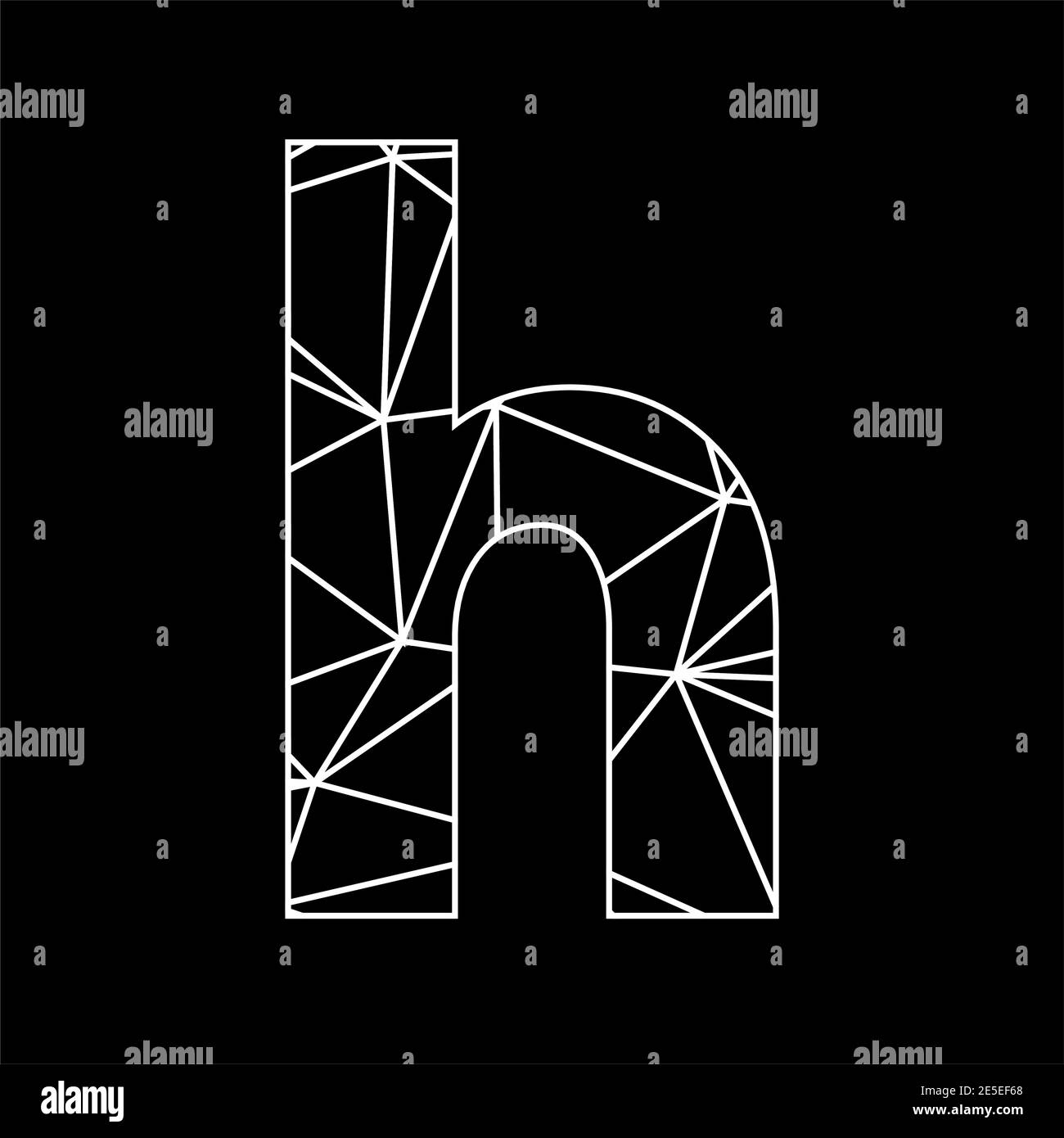 h geometric triangle blockchain font Stock Vector Image & Art Alamy