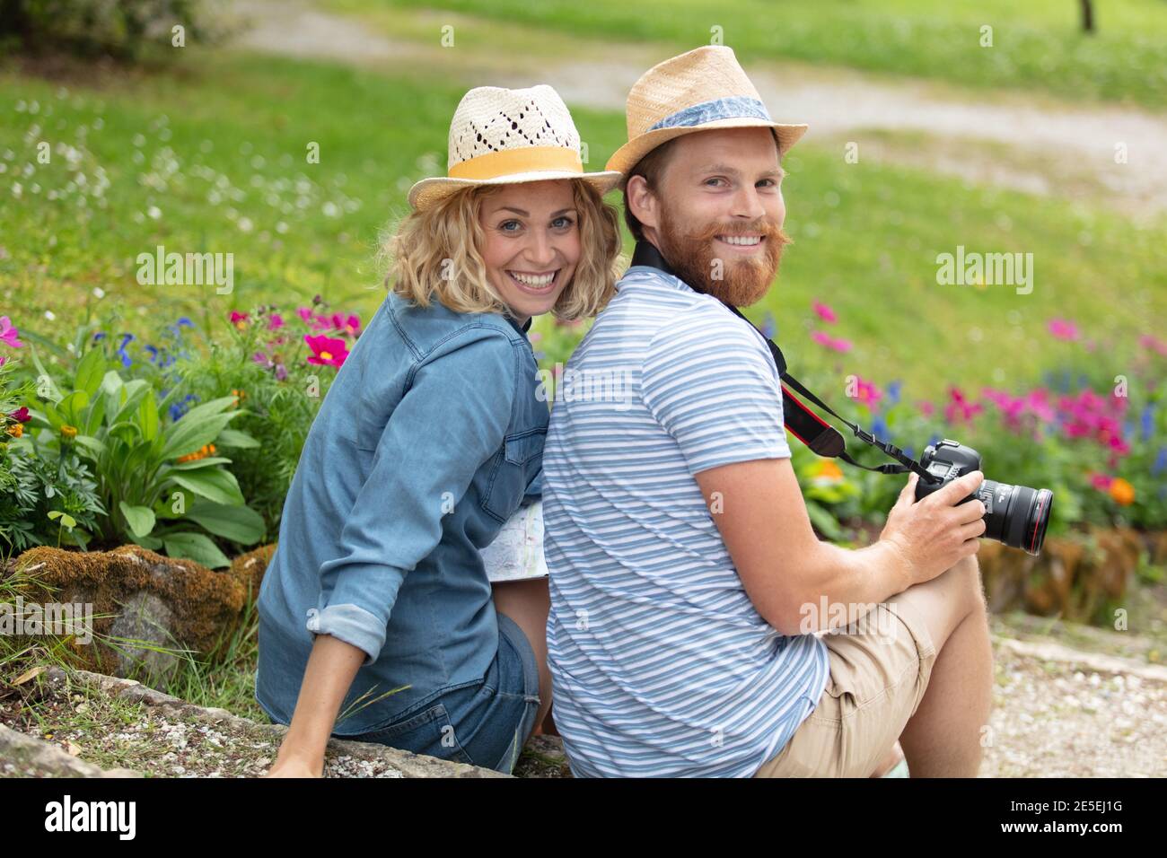 Portrait happy couple on porch hi-res stock photography and images - Alamy
