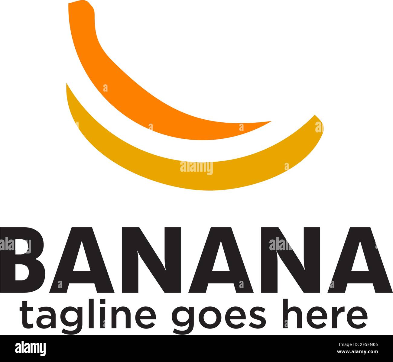 Banana fruit logo design vector template Stock Vector Image & Art - Alamy