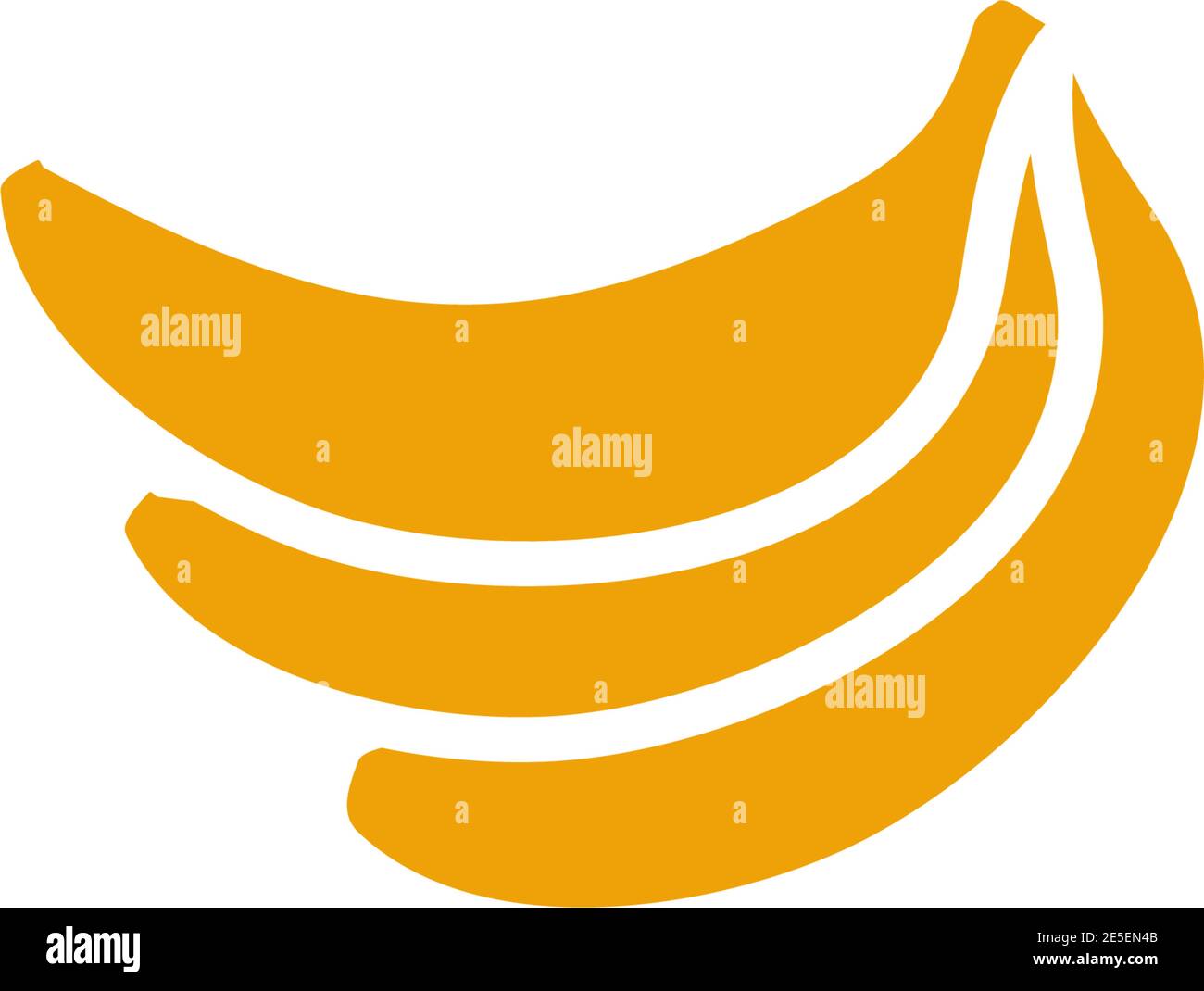 Banana fruit logo design vector template Stock Vector