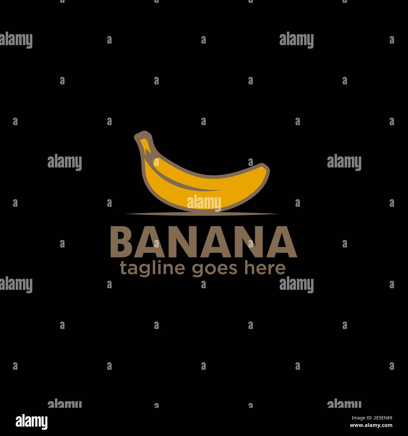 Banana fruit logo design vector template Stock Vector Image & Art - Alamy