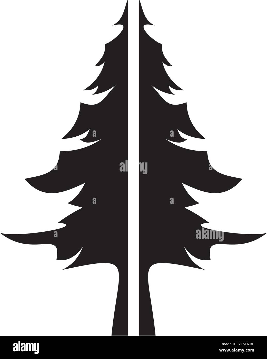 Pine tree logo design symbol vector template Stock Vector Image & Art ...