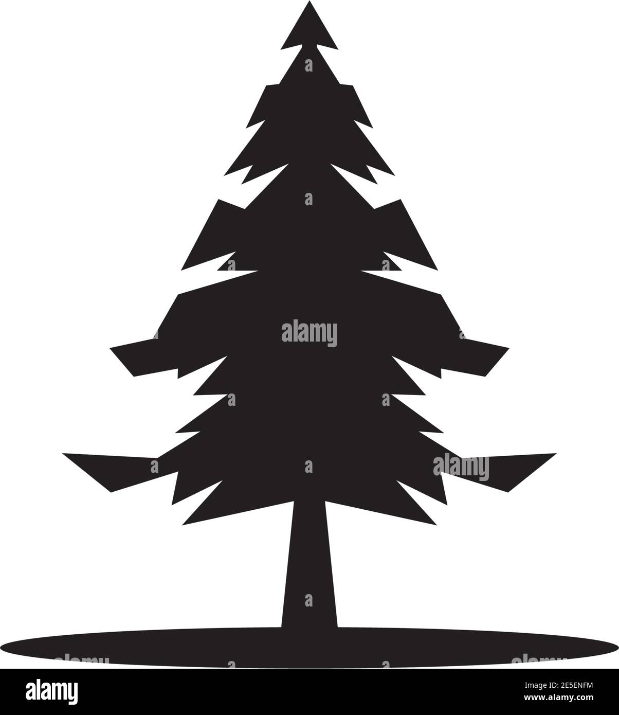 Pine tree logo design symbol vector template Stock Vector Image & Art ...