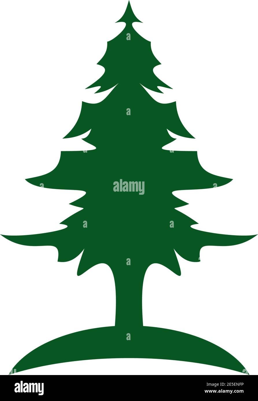 Pine tree logo design symbol vector template Stock Vector Image & Art